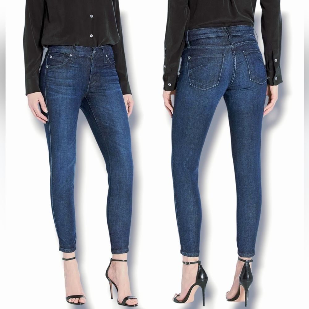 James Jeans Women's Baltic Dark Wash Mid-Rise Twiggy Skinny Jeans